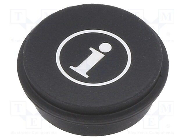 Button; Ø21mm; Pushbutton: round; black; 09