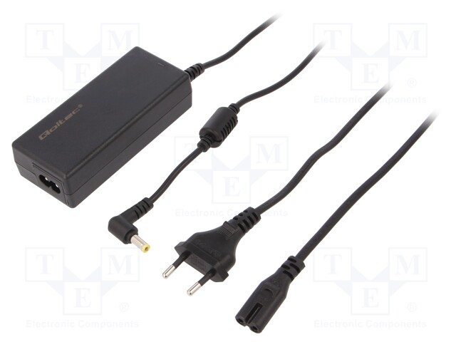 Power supply: switched-mode; 20VDC; 2A; Out: 5,5/2,5; 40W