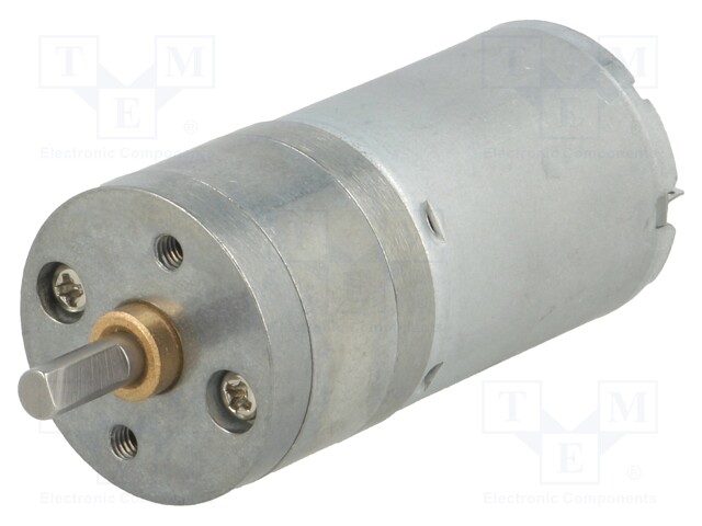 Motor: DC; with gearbox; LP; 12VDC; 1.1A; Shaft: D spring; 260rpm