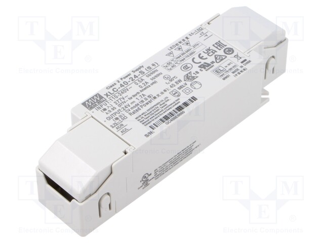 Power supply: switching; LED; 40W; XLC-40; -25÷90°C; OUT: 1