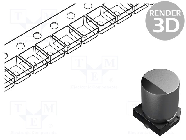 Capacitor: hybrid; 82uF; 16VDC; ESR: 50mΩ; ±20%; -55÷125°C; 1A