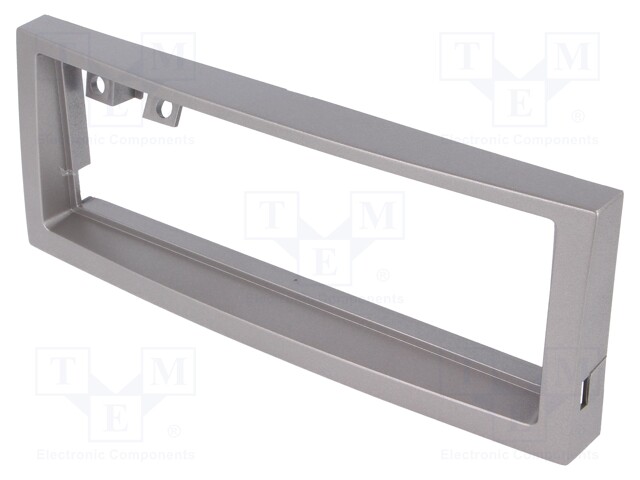 Radio mounting frame; Citroën,Peugeot; 1 DIN; silver