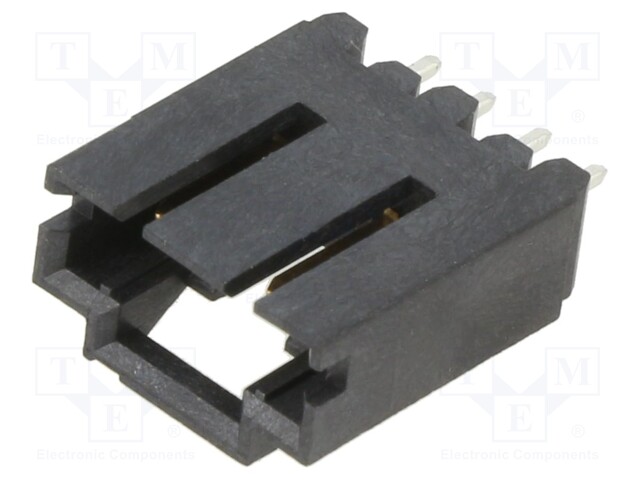 Socket; wire-board; male; AMPMODU MTE; 2.54mm; PIN: 4; straight; THT