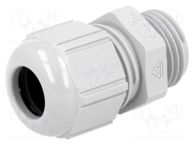 Cable gland; M16; IP68; Mat: polyamide; grey; UL94V-2