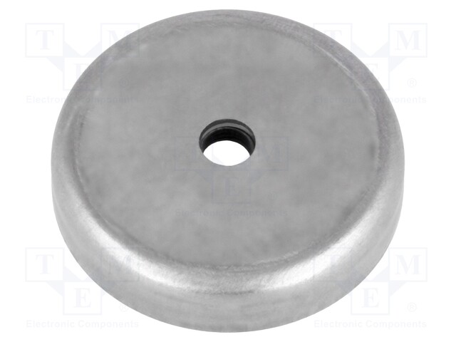 Magnet: permanent; hard ferrite; H: 8mm; 72N; Ø: 40mm