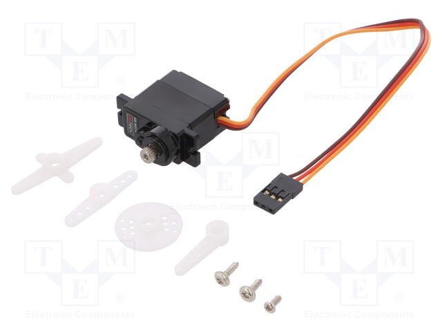 Motor: servo; 4.8÷6VDC; micro; analogue; 13g; 23x12x29mm; nylon