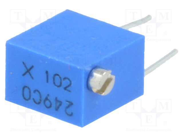 Potentiometer: mounting; vertical,multiturn; 1kΩ; 250mW; ±10%