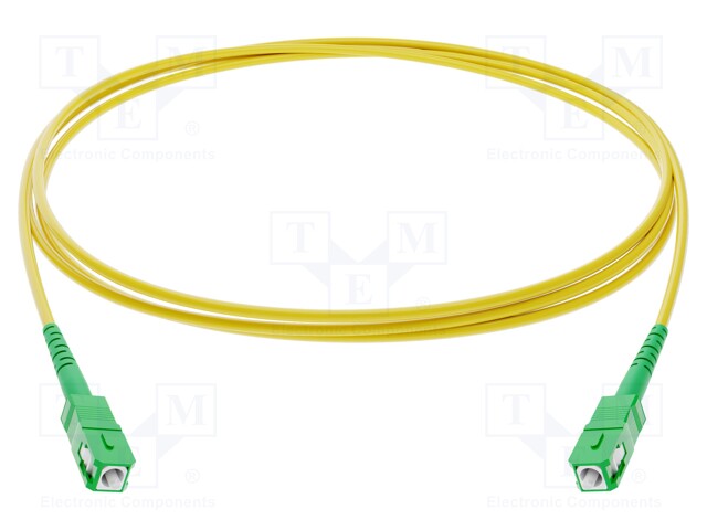 Fiber patch cord; both sides,SCA; 30m; Optical fiber: 9/125um