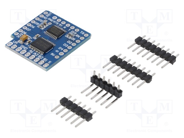 Stepper motor controller; TB6612FNG; I2C; 1.2A; Uin log: 5V