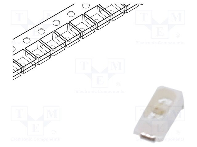 LED; SMD; 0603; blue; 200÷300mcd; 1.65x0.8x0.55mm; 120°; 2.8÷3.6V