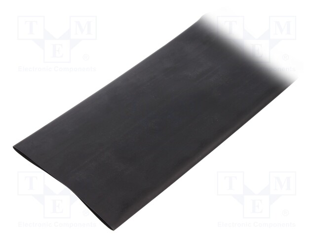 Heat shrink sleeve; 2: 1; 76.2mm; L: 1m; black; Wall thick: 1.27mm