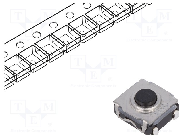 Microswitch TACT; SPST-NO; Pos: 2; 0.05A/32VDC; SMT; none; 5N; 3.5mm