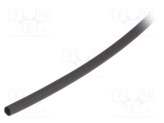 Heat shrink sleeve; glueless; 2: 1; 2.4mm; L: 400m; black