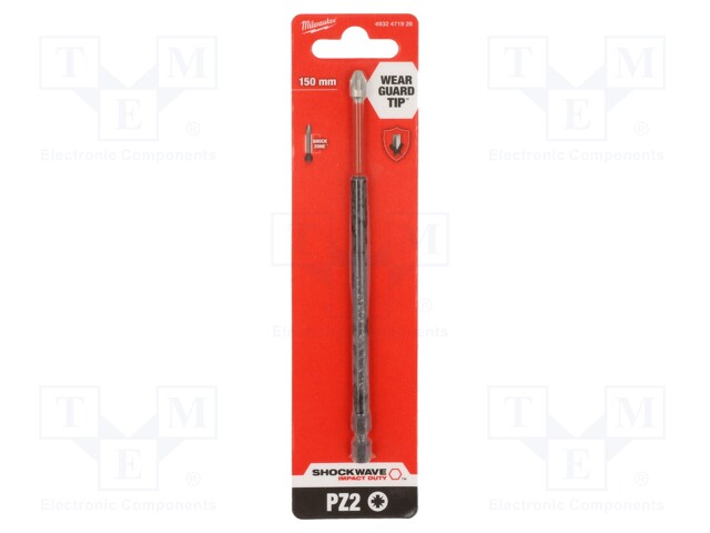 Screwdriver bit; Pozidriv®; Overall len: 150mm; Kind: impact