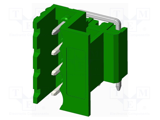 Connector: pluggable terminal block; socket; male; side,angled