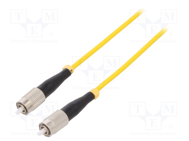 Fiber patch cord; both sides,FC/UPC; 1m; LSZH; yellow