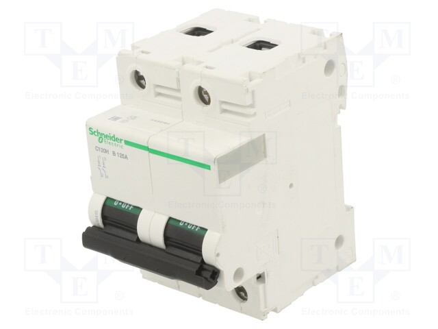 Circuit breaker; 230/400VAC; 125A; Poles: 2; DIN; Charact: B