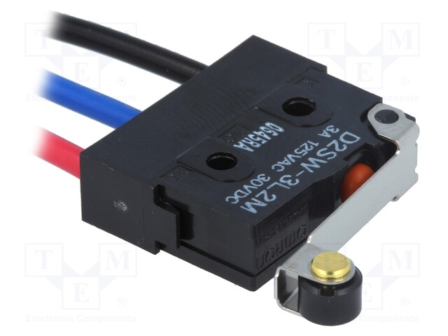 Microswitch SNAP ACTION; with lever (with roller); SPDT; Pos: 2