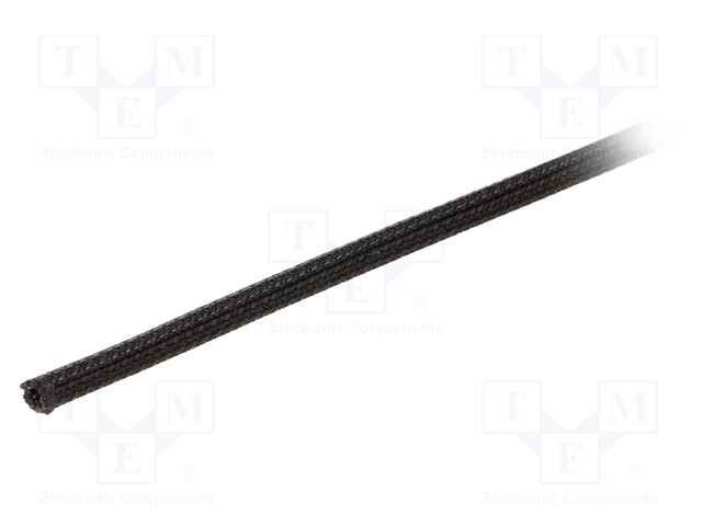 Polyester conduit; Braid diameter: 3.18mm; Mat: polyester; black