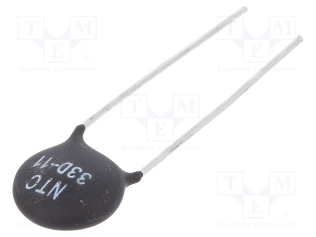 NTC thermistor; THT; 33Ω; Ø: 12.5mm; -55÷200°C; Pitch: 7.5mm