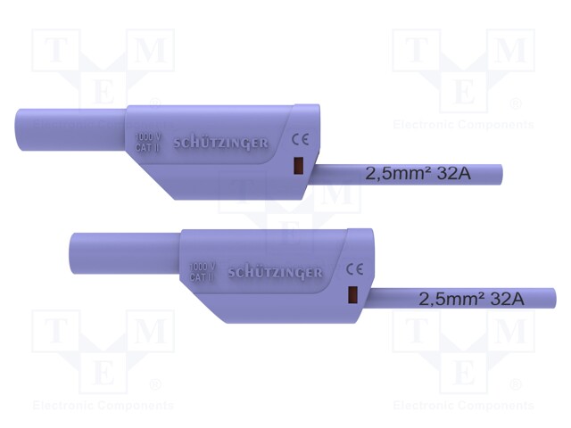 Test lead; 32A; 4mm banana plug-4mm banana plug; Urated: 1kV