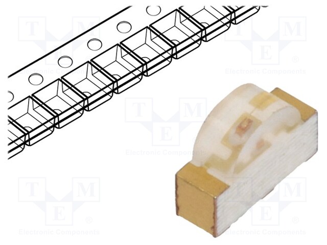 LED; SMD; 1208; green; 1.5÷13.3mcd; 3x2x1mm; 115°; 2.2÷2.6V; 20mA