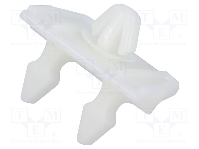 Moulding clip; 10pcs; Mercedes; OEM: 19884681; polyamide; natural