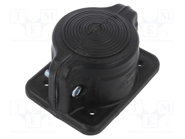 Grommet; black; Holes no: 1; -40÷90°C; 8÷67mm; IP55