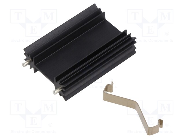 Heatsink: extruded; TO218,TO220,TOP3; black; L: 50.8mm; W: 35mm