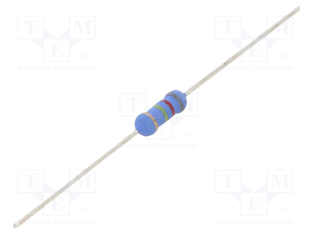 Resistor: metal oxide; 820kΩ; 1W; ±5%; Ø3.5x10mm; -55÷155°C