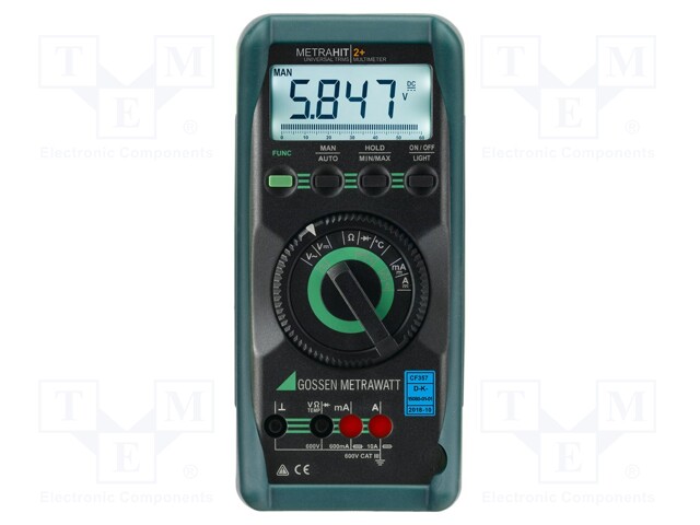 Digital multimeter; LCD 3 6/7 digits,bargraph; 2x/s; True RMS