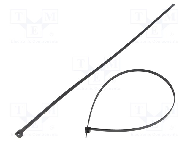 Cable tie; L: 556mm; W: 7.6mm; polyamide; 534N; black; Ømax: 152mm