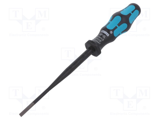 Screwdriver; insulated; slot; 3,5x0,6mm; Blade length: 100mm