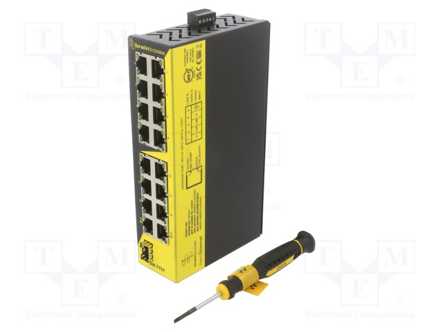 Switch Ethernet; unmanaged; Number of ports: 16; 5÷30VDC; SW; IP20