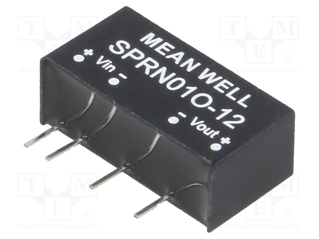 Converter: DC/DC; 1W; Uin: 45.6÷52.8V; 12VDC; Iout: 0÷84mA; SIP6