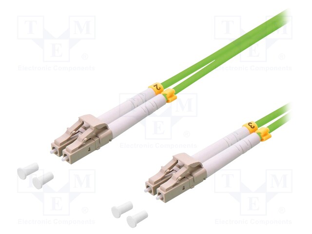Fiber patch cord; OM5; both sides,LC/UPC; 2m; LSZH; green