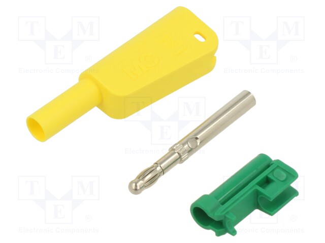 4mm banana; 32A; 1kV; insulated,with 4mm axial socket