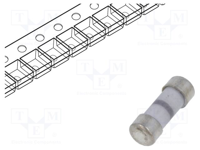 Fuse: fuse; quick blow; 40mA; 250V; ceramic; 3.05x8.7mm