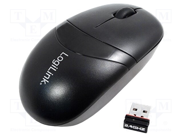 Optical mouse; black; USB; wireless; No.of butt: 3