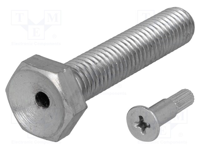 Pin; M10; Plunger mat: steel; Plating: zinc; Thread len: 50mm