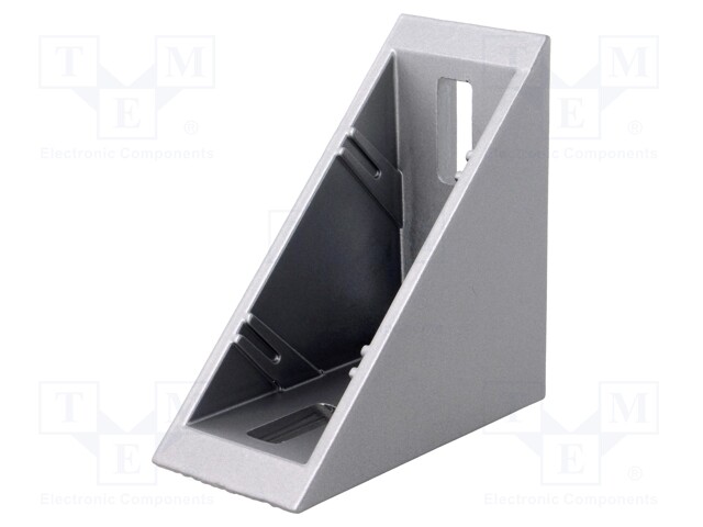 Angle bracket; for profiles; Width of the groove: 8mm; W: 40mm