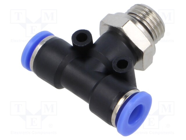 Push-in fitting; T-tap splitter; -0.95÷15bar; Thread: G 1/4"