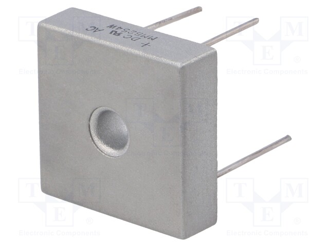 Single-phase bridge rectifier; Urmax: 400V; If: 25A; Ifsm: 400A