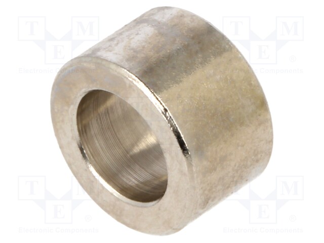 Spacer sleeve; 6.2mm; cylindrical; brass; nickel; Out.diam: 6mm