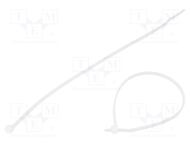 Cable tie; L: 250mm; W: 2.5mm; polyamide; 80N; natural