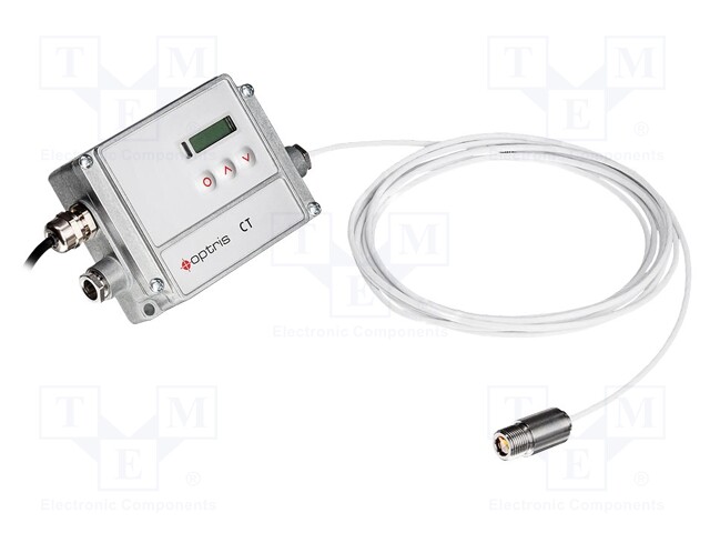 Infrared thermometer; Temp: 100÷600°C; Accur: ±(0,3% + 2°C); IP65