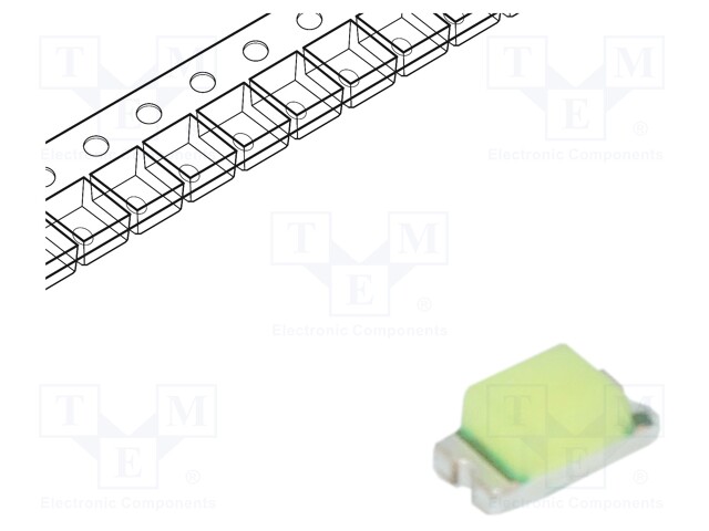 LED; SMD; 0603; white cold; 650÷1000mcd; 140°; 20mA; 2.7÷3.6V