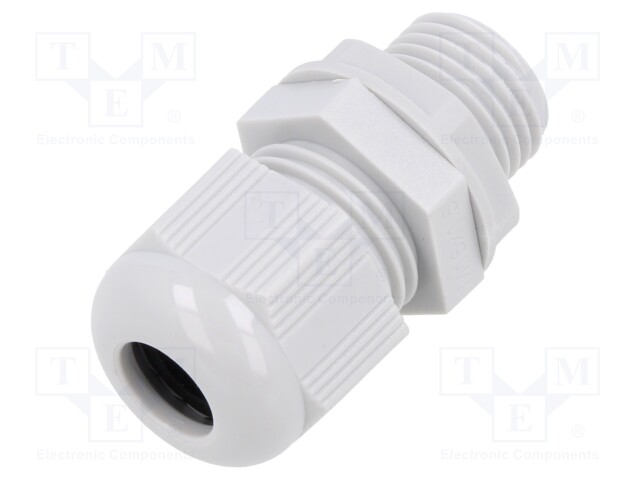 Cable gland; M16; 1.5; IP68; Mat: polyamide; light grey; Entrelec