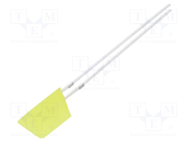 LED; yellow; 100÷150mcd; 140°; Front: flat; 2.1÷2.6V; 5.35x5.35x7mm