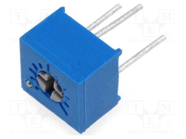 Potentiometer: mounting; single turn,horizontal; 20kΩ; 500mW